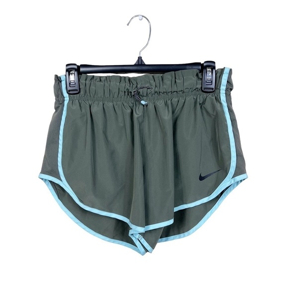 Nike Running Shorts Dri-Fit Tempo Athletic Green Blue Running Size M - Picture 2 of 6